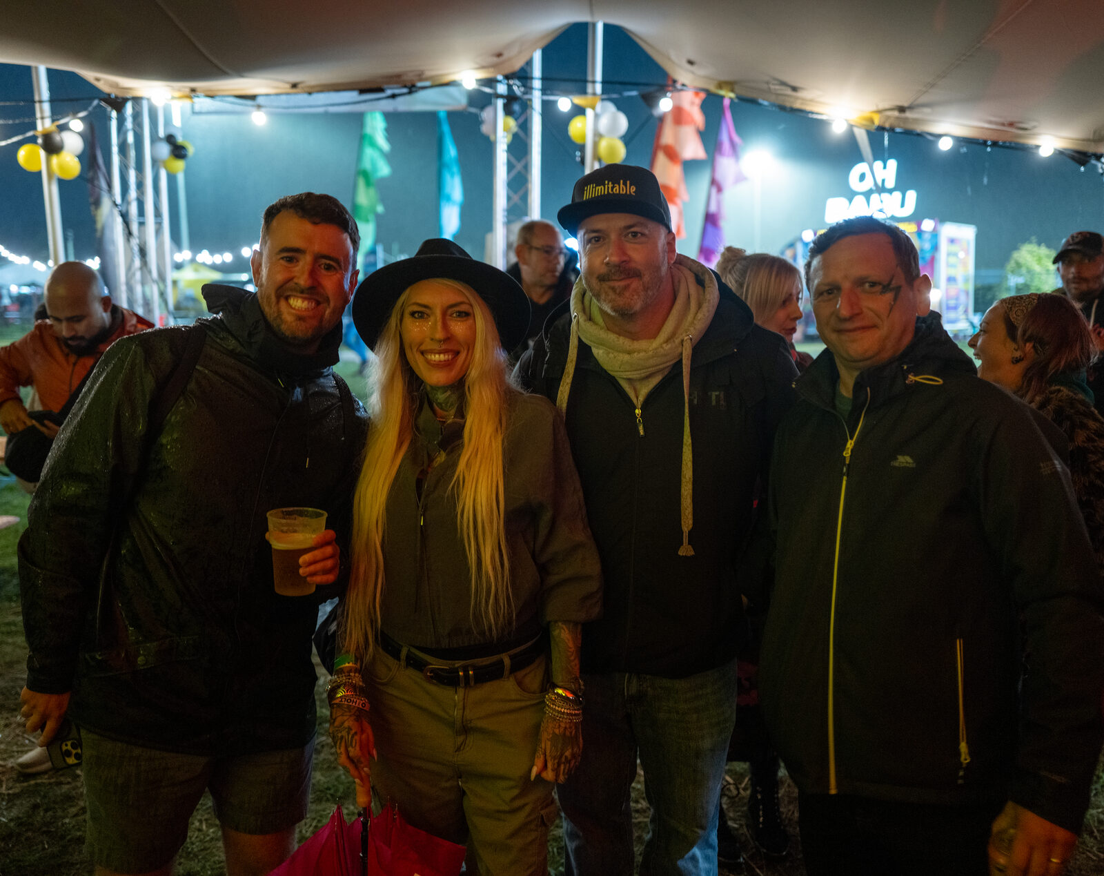 The HoLT tent after dark